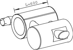 DINEX Rear silencer Article number: 28469 cheaply