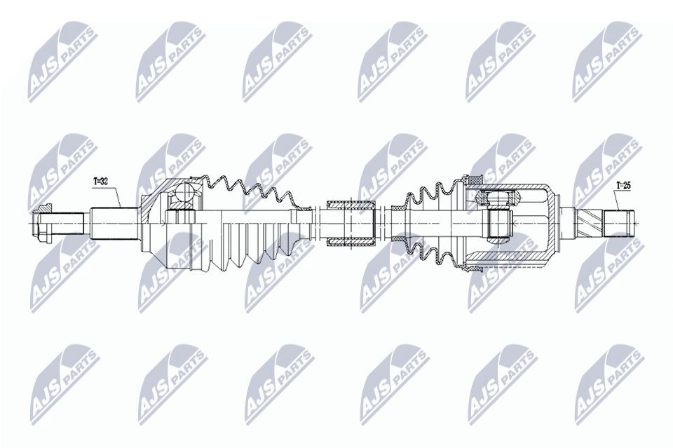 NTY Drive shaft Article number: NPW-CH-158 cheaply