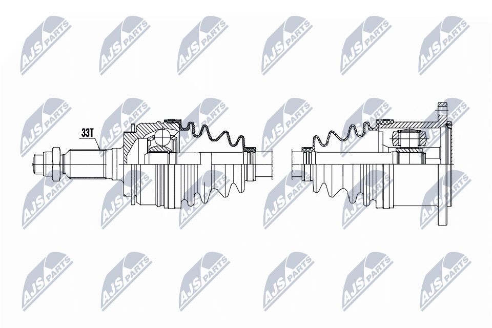 NTY Drive shaft Article number: NPW-CH-160 cheaply