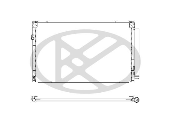 KOYORAD Air conditioning condenser Article number: CD010267M0A cheaply