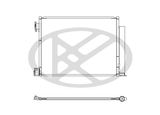 KOYORAD Air conditioning condenser Article number: CD021313 cheaply