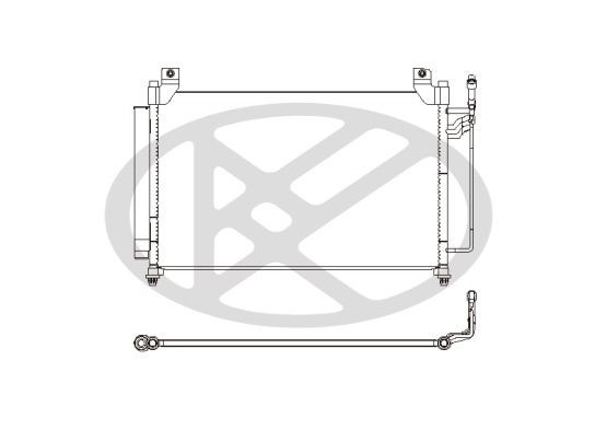 KOYORAD Air conditioning condenser Article number: CD060632 cheaply