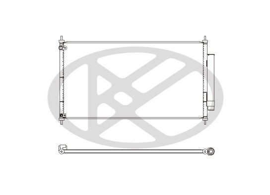 KOYORAD Air conditioning condenser Article number: CD080672 cheaply