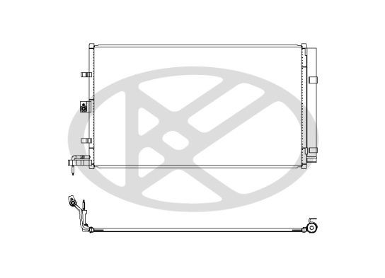 KOYORAD Air conditioning condenser Article number: CD321458 cheaply