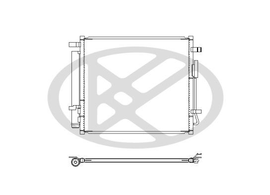KOYORAD Air conditioning condenser Article number: CD811480 cheaply