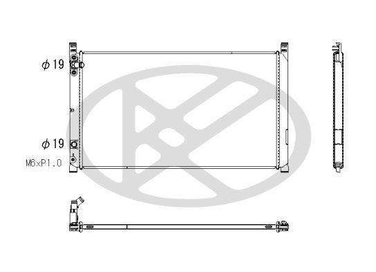 KOYORAD Engine radiator Article number: PL013875 cheaply
