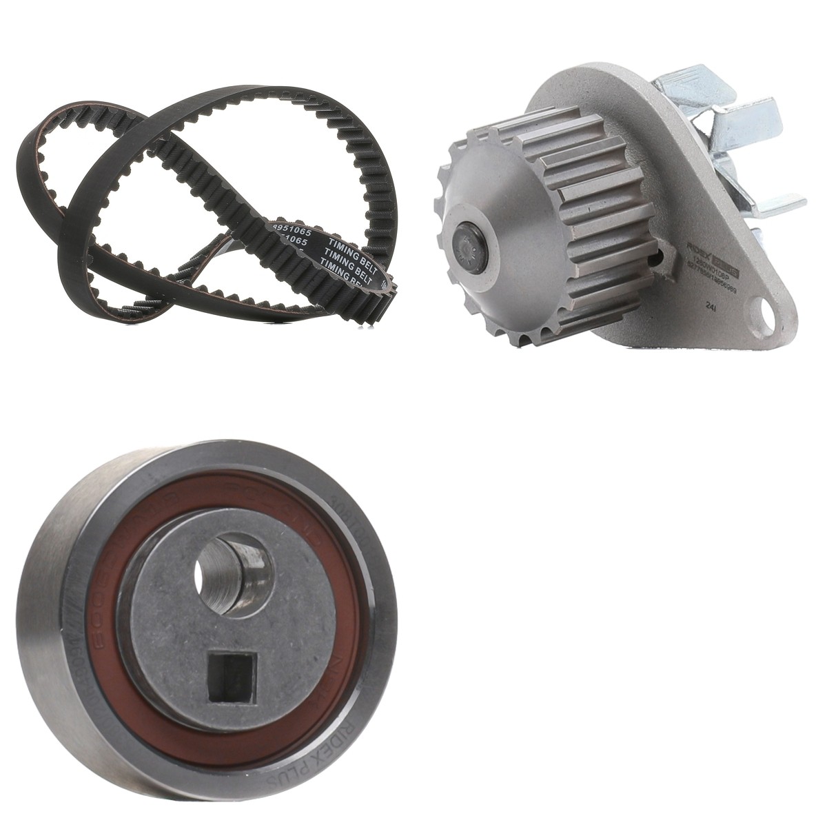 RIDEX PLUS Water pump and timing belt kit Article number: 3096W0728P cheaply