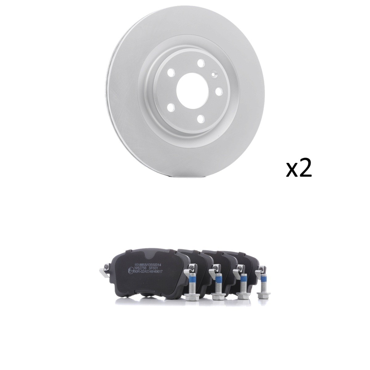 RIDEX Brake discs and pads set Article number: 3405B3478 cheaply