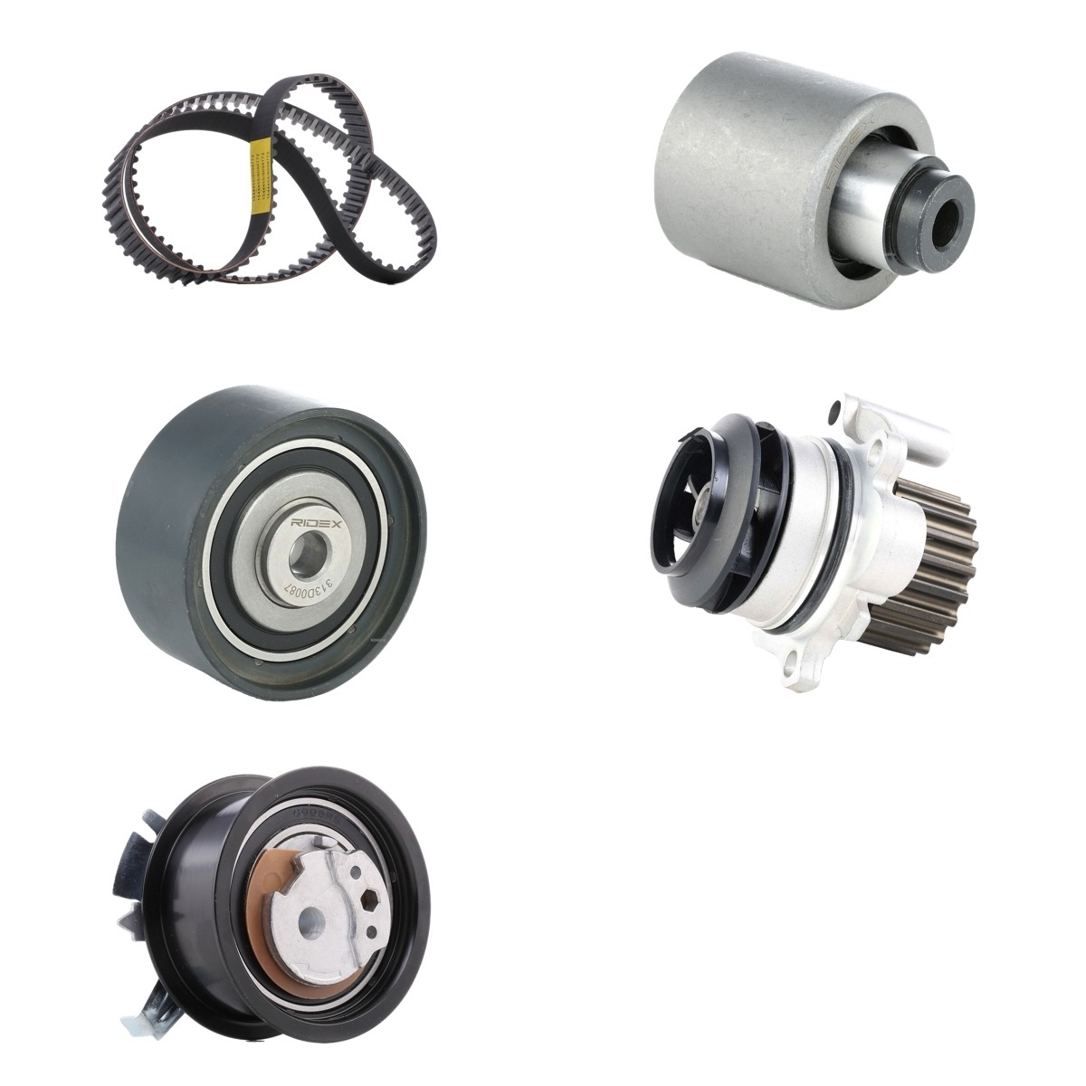 RIDEX Water pump and timing belt kit Article number: 3096W0740 cheaply