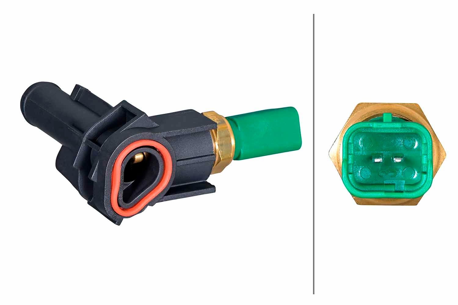 HELLA Sensor, coolant temperature Article number: 6PT 358 385-131 cheaply