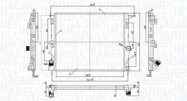 MAGNETI MARELLI Water pump Article number: 352316171356 cheaply