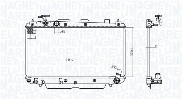 MAGNETI MARELLI Water pump Article number: 352316171386 cheaply