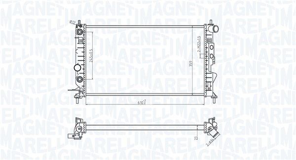 MAGNETI MARELLI Water pump Article number: 352316171448 cheaply