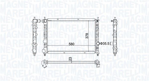 MAGNETI MARELLI Vandpumpe Varenummer: 352316171459 billige