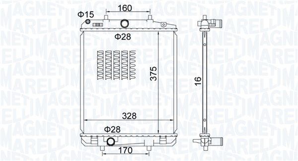 MAGNETI MARELLI Water pump Article number: 352316171532 cheaply