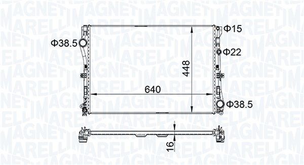 MAGNETI MARELLI Vandpumpe Varenummer: 352316171552 billige