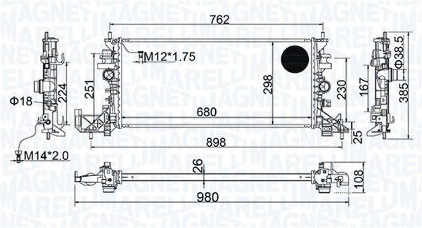 MAGNETI MARELLI Water pump Article number: 352316171565 cheaply