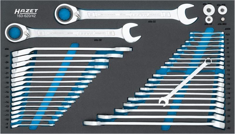 HAZET Spanner Set, ring / open ended Article number: 163-620/42 cheaply