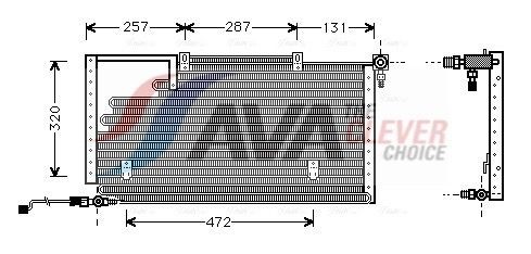 AVA COOLING SYSTEMS Air conditioning condenser Article number: AI5138 cheaply