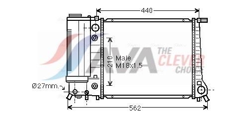 AVA COOLING SYSTEMS Air conditioning condenser Article number: AU5135 cheaply