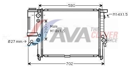 AVA COOLING SYSTEMS Heater matrix Article number: AU6104 cheaply