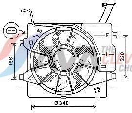AVA COOLING SYSTEMS Air conditioning condenser Article number: DW5030 cheaply