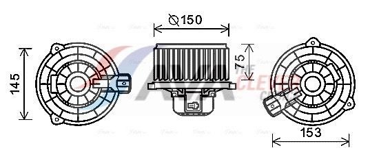 AVA COOLING SYSTEMS Air conditioning condenser Article number: DW5063 cheaply