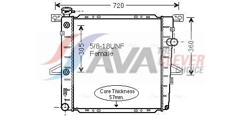 AVA COOLING SYSTEMS Engine radiator Article number: FD2026 cheaply
