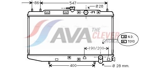 AVA COOLING SYSTEMS Air conditioning evaporator Article number: FDV273 cheaply
