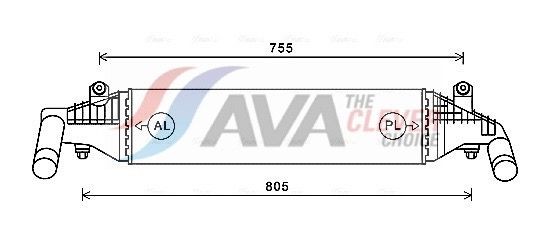 AVA COOLING SYSTEMS Engine radiator Article number: FT2121 cheaply