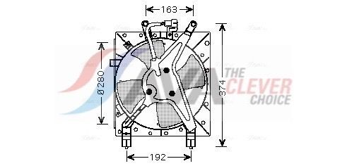 AVA COOLING SYSTEMS Fan, radiator Article number: HD7524 cheaply