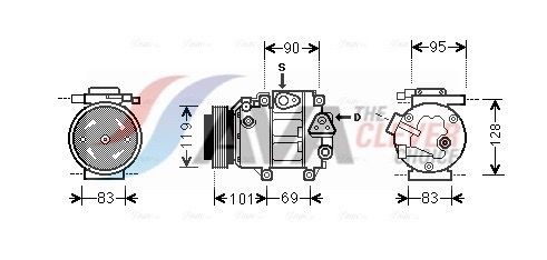 AVA COOLING SYSTEMS Heater matrix Article number: HY6212 cheaply