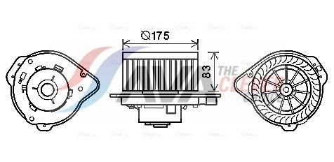 AVA COOLING SYSTEMS Engine radiator Article number: LC2018 cheaply