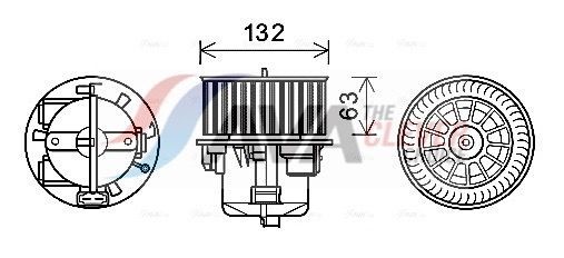AVA COOLING SYSTEMS Engine radiator Article number: LC2027 cheaply