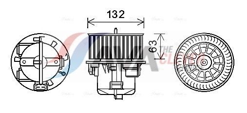 AVA COOLING SYSTEMS Engine radiator Article number: LC2028 cheaply