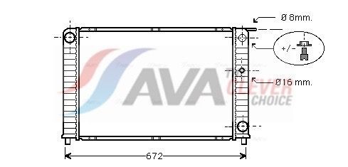 AVA COOLING SYSTEMS Intercooler Article number: MS4295 cheaply