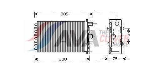 AVA COOLING SYSTEMS Engine radiator Article number: MT2083 cheaply