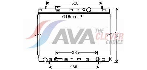 AVA COOLING SYSTEMS Engine radiator Article number: MZ2211 cheaply