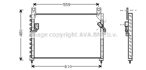AVA COOLING SYSTEMS Kondensaator, kliimaseade Artikli number: MZ5122 soodsalt