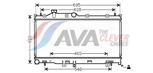AVA COOLING SYSTEMS Engine radiator Article number: OL2191 cheaply