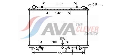 AVA COOLING SYSTEMS Engine radiator Article number: OL2405 cheaply