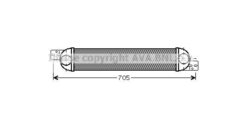 AVA COOLING SYSTEMS Intercooler Article number: OL4392 cheaply