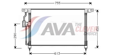 AVA COOLING SYSTEMS Air conditioning condenser Article number: OL5228 cheaply