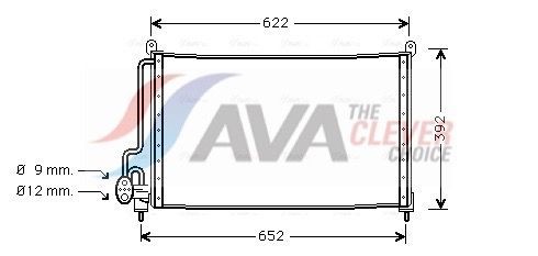 AVA COOLING SYSTEMS Air conditioning condenser Article number: OL5229 cheaply