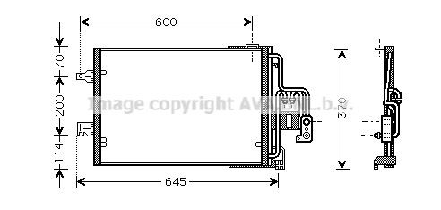 AVA COOLING SYSTEMS Air conditioning condenser Article number: OL5385 cheaply