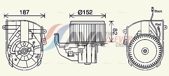 AVA COOLING SYSTEMS Varmeelement, kabinevarme Varenummer: OL6114 billige