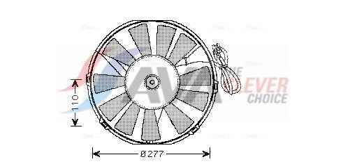 AVA COOLING SYSTEMS Fan, radiator Article number: OL7523 cheaply