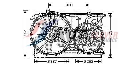 AVA COOLING SYSTEMS Fan, radiator Article number: OL7533 cheaply
