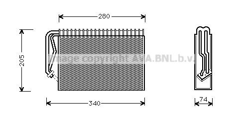 AVA COOLING SYSTEMS Fordamper aircondition Varenummer: OLV289 billige