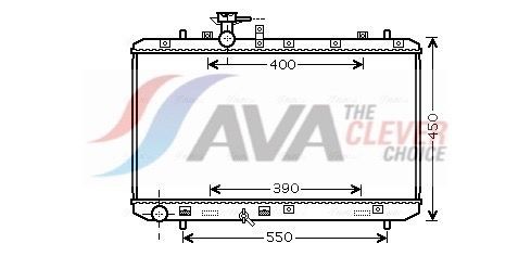 AVA COOLING SYSTEMS Engine radiator Article number: PE2032 cheaply